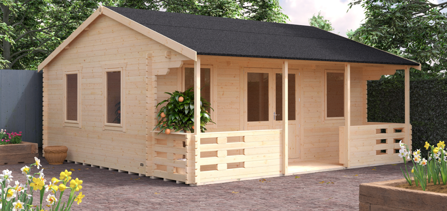 Sigma Log Cabin with Veranda Exterior