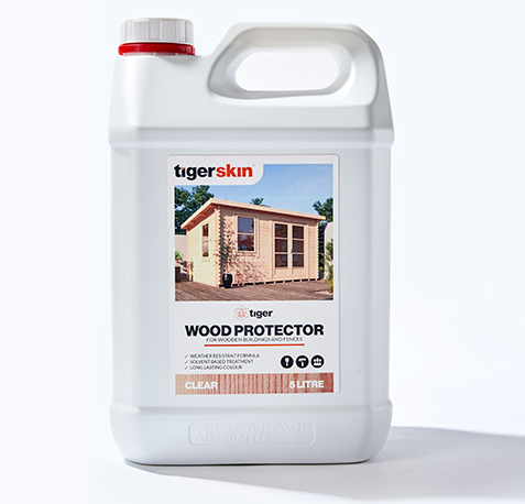 Tiger Sheds wooden shed and log cabin wood protector treatment