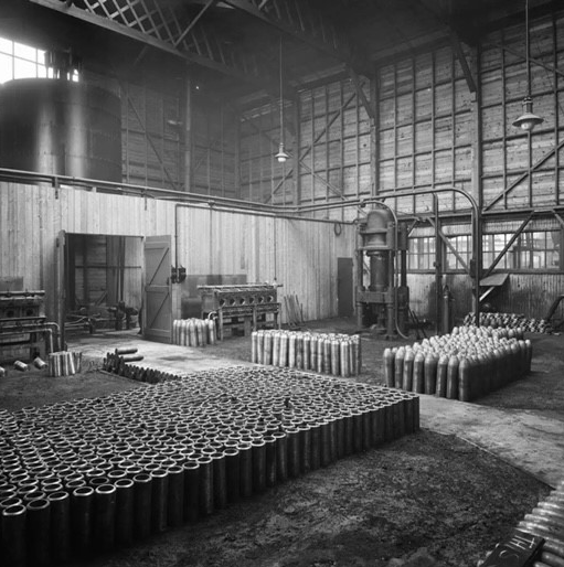 A picture of an old WW1 factory, warehouse, Merseyside Sheds