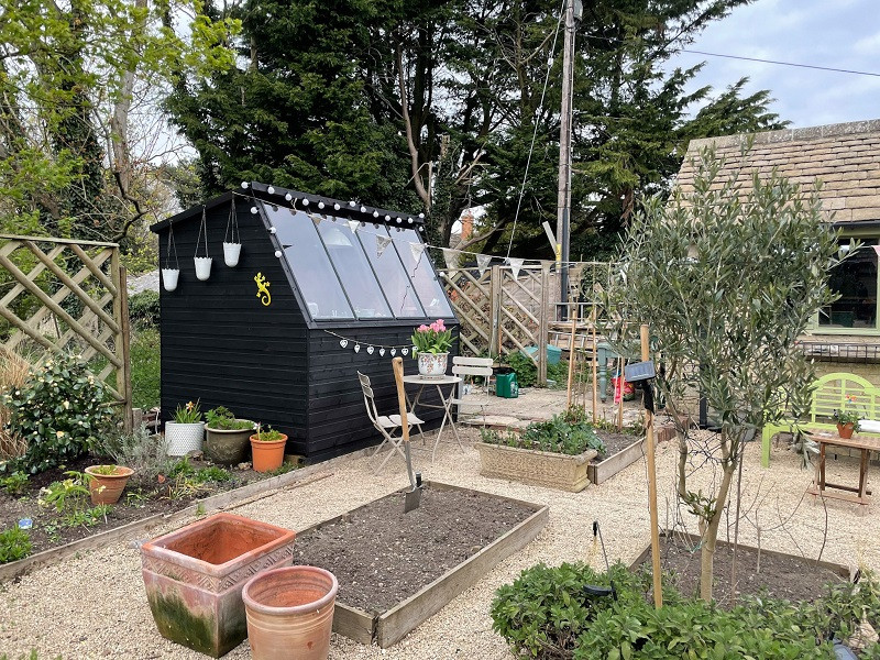 Potting Shed before flowers bloomed