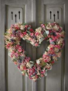 Summer Heart Flower Wreath 