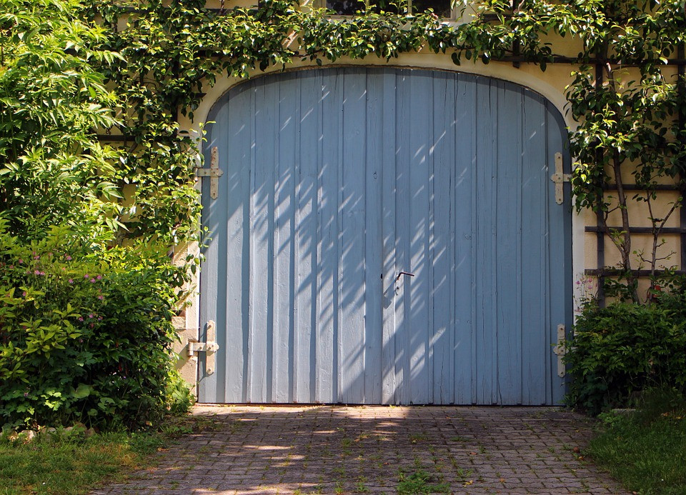 Paint garage door for increasing curb appeal. 