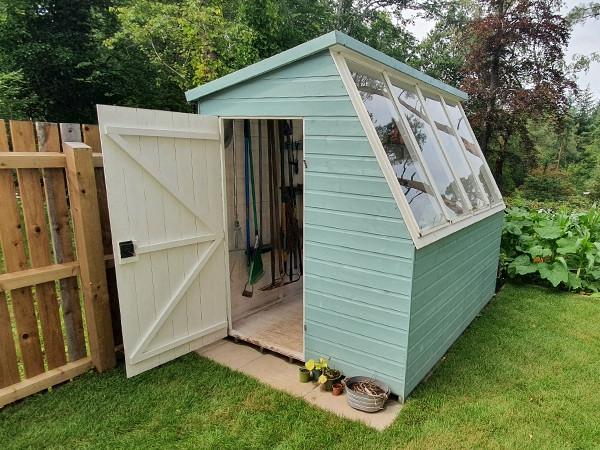 Customer's Tiger Potting Shed (inside and outside) 