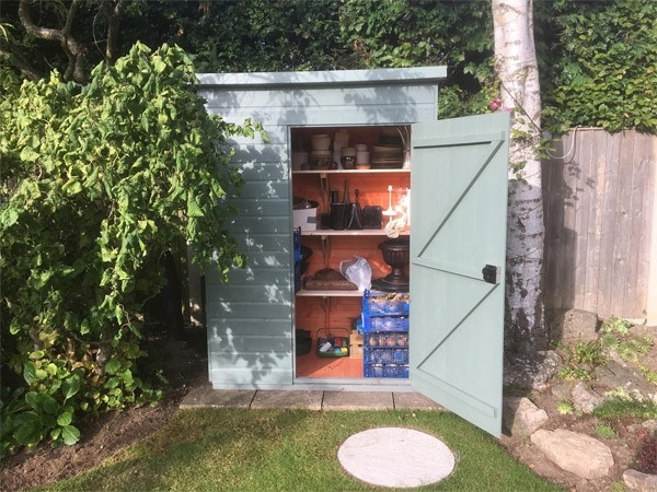 A customer's Tiger Premium Toolshed