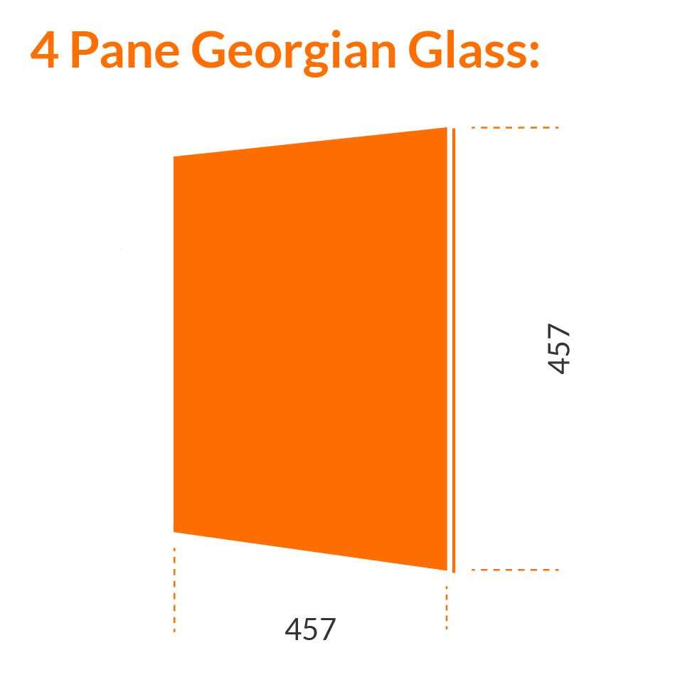 4 Pane Georgian Glass