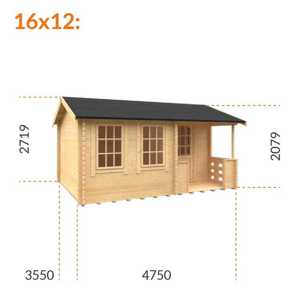 14x10 Amur Log Cabin