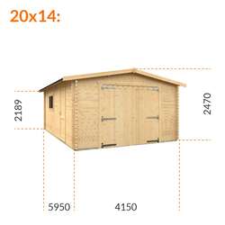 20x14w Malayan Garage | 44mm REDUCED HEIGHT