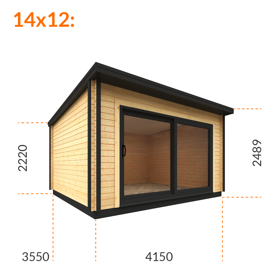 14x10w The Obsidian | 70mm BlackTiger Log Cabin