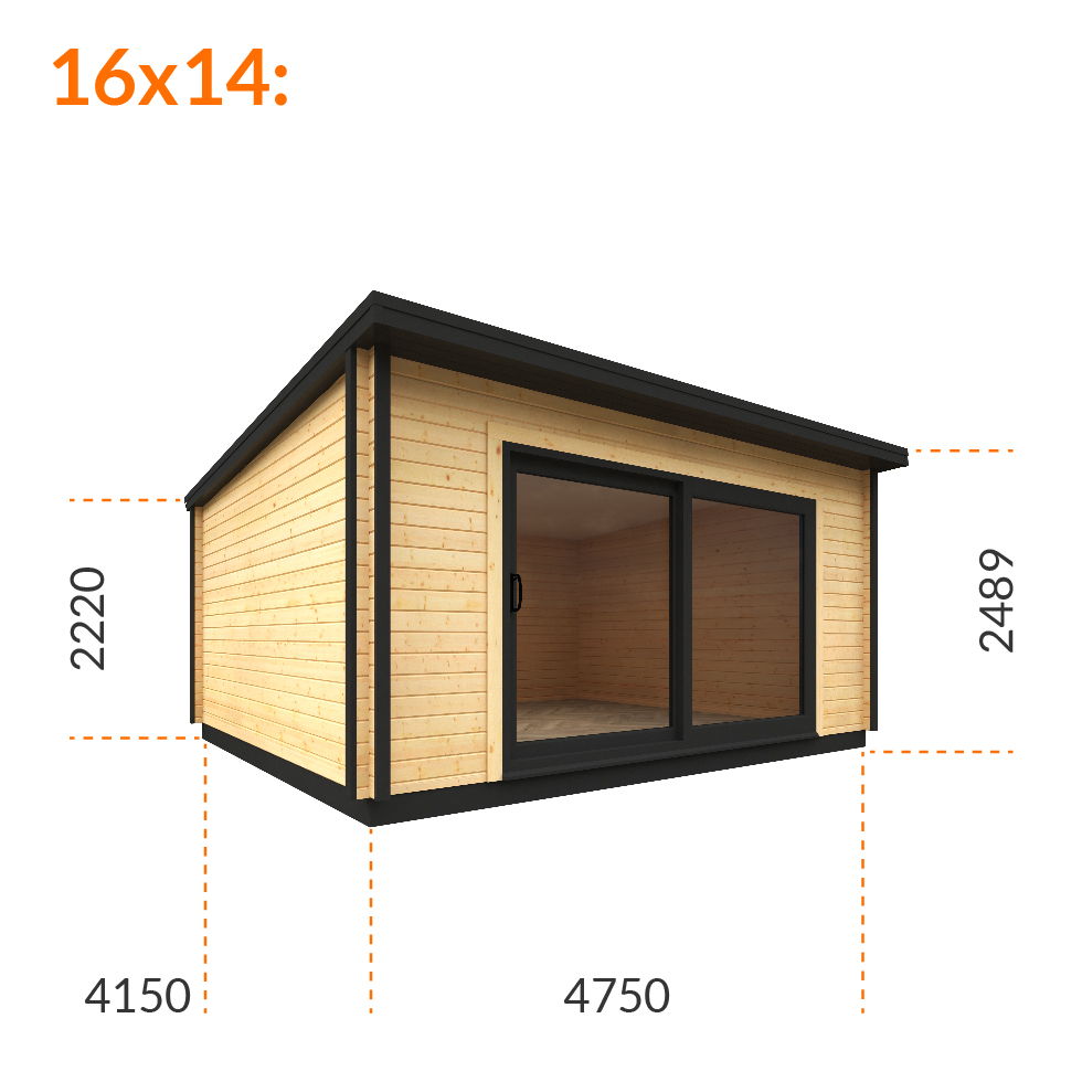 14x10w The Obsidian | 70mm BlackTiger Log Cabin