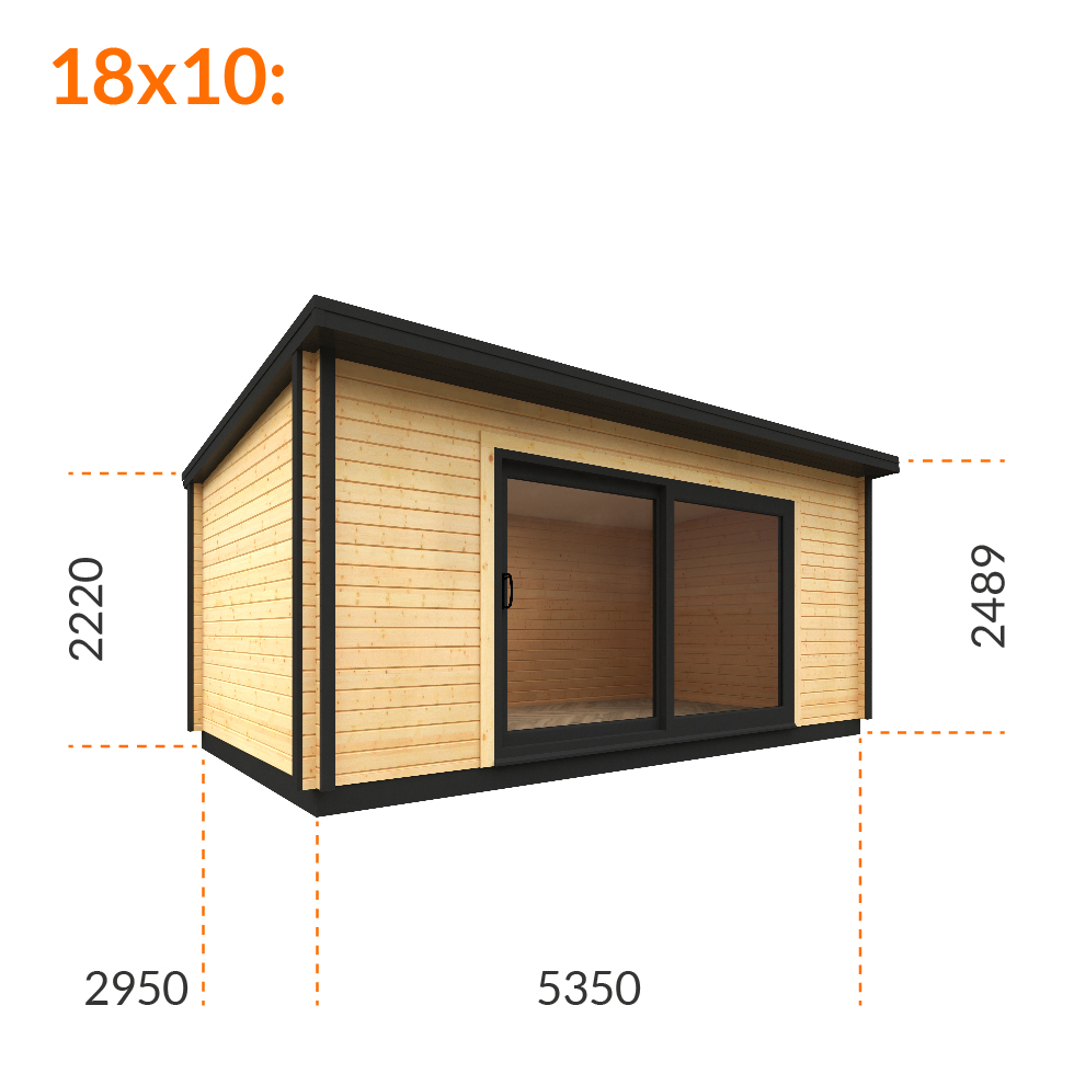 14x10w The Obsidian | 70mm BlackTiger Log Cabin