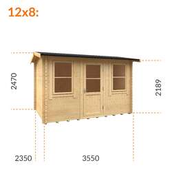 12x8w Sabre | 28mm REDUCED HEIGHT