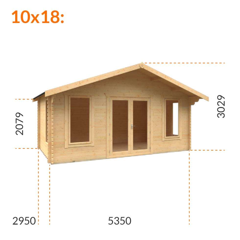 10x14 Shere Log Cabin