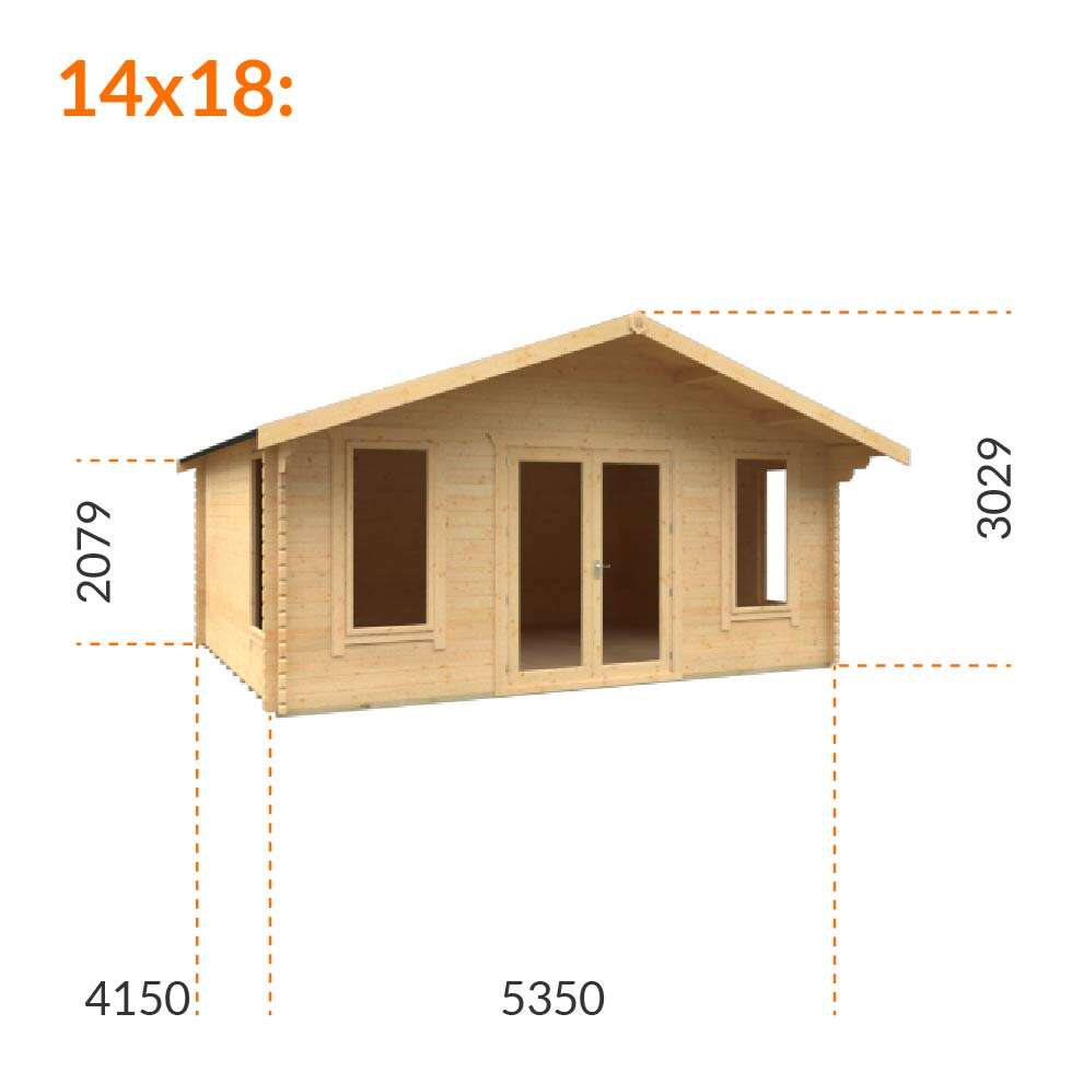 10x14 Shere Log Cabin