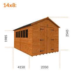 12x6 Tiger XL Loglap Workshop