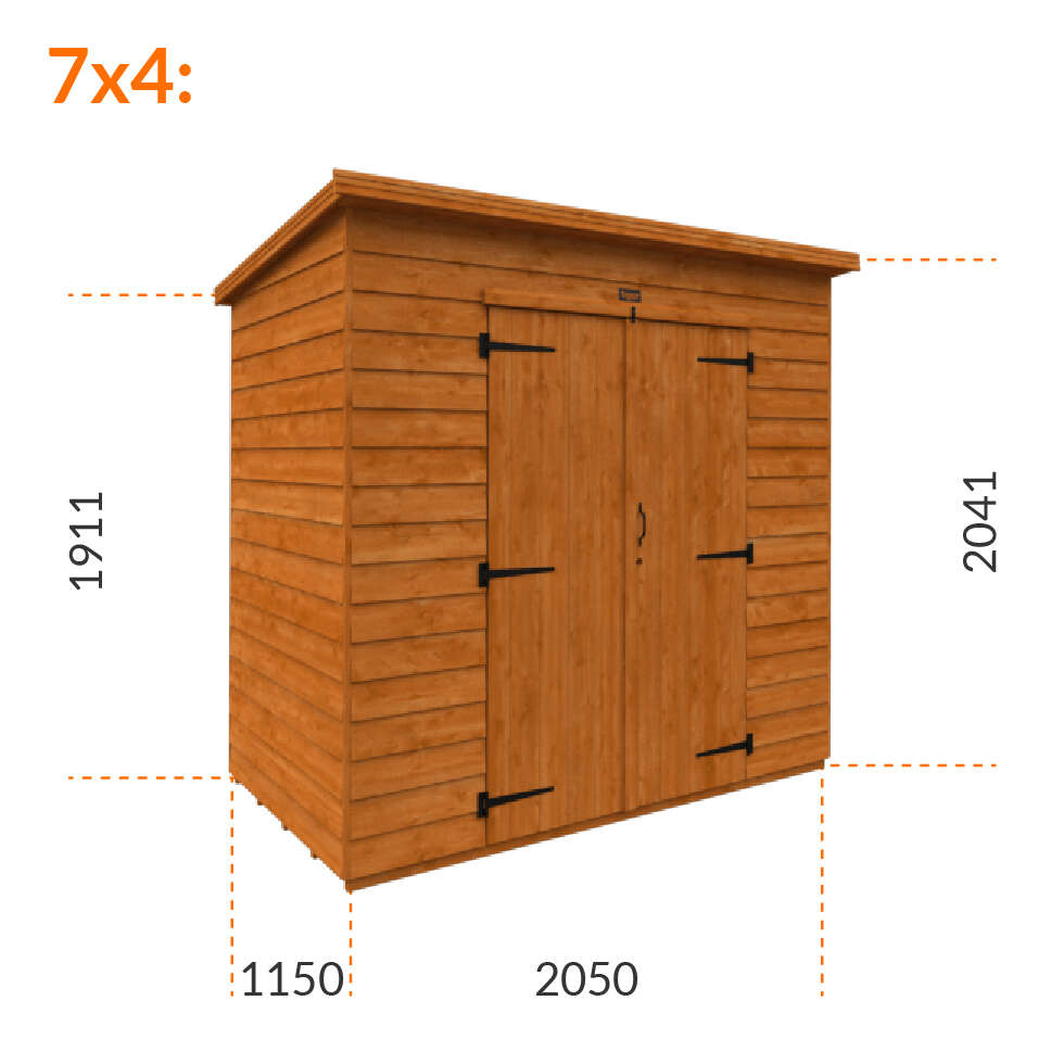 5x3 Tiger Overlap Double Toolshed