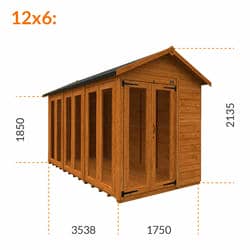 4x4 TigerFlex® Shiplap Apex Full Pane Summerhouse