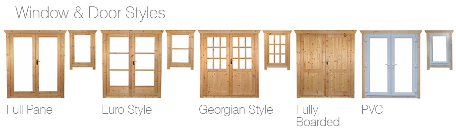 Window and Door Styles of Log Cabins