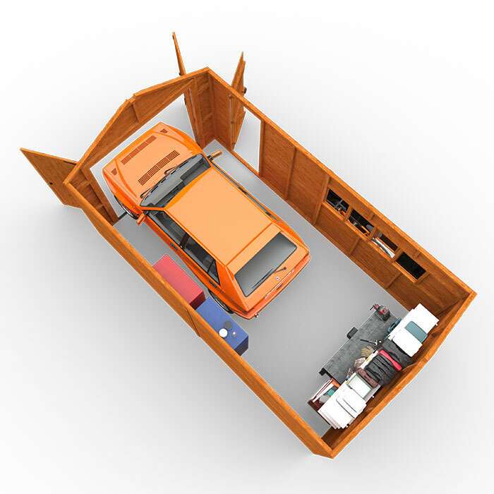 Tiger Wooden Garage