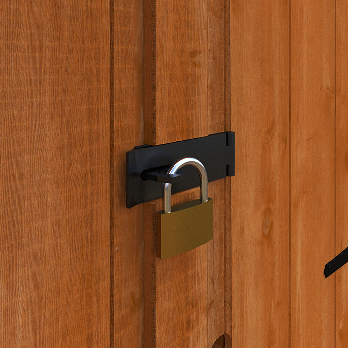 TigerFlex® Shiplap Apex Security Double Door Shed