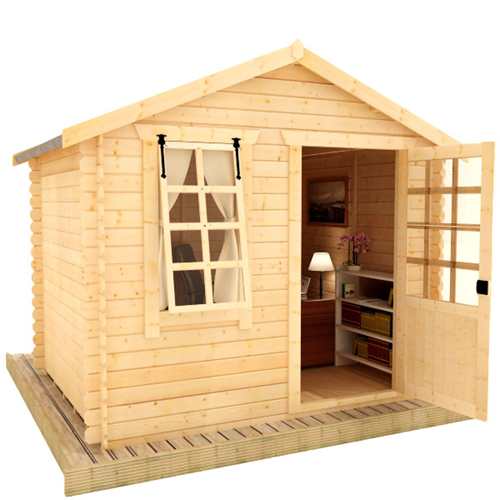 The Olympia Log Cabin 19mm Log Cabins Tiger Sheds