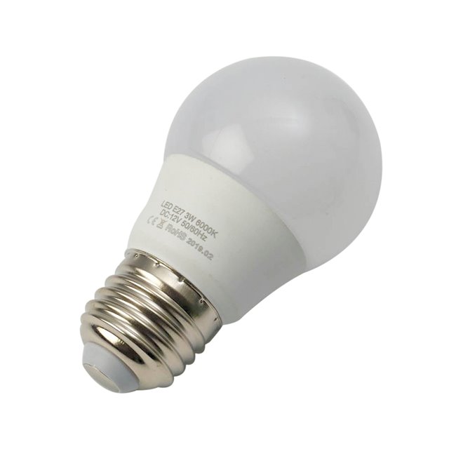 Hubi 300lm, Warm White LED Bulb/12v - E27 Fitting