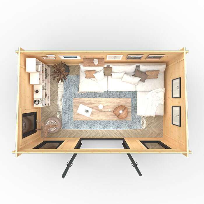 The Onyx | 44mm Insulated Log Cabin