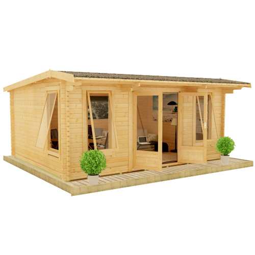 Procas Log Cabin 44mm Garden Log Cabins Tiger Sheds