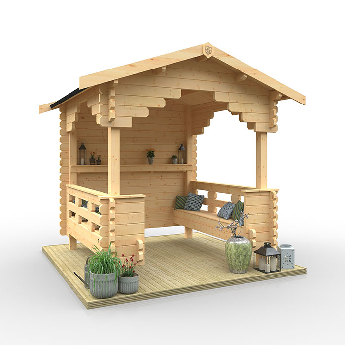 The Garden Shelter | 44mm Log Cabin