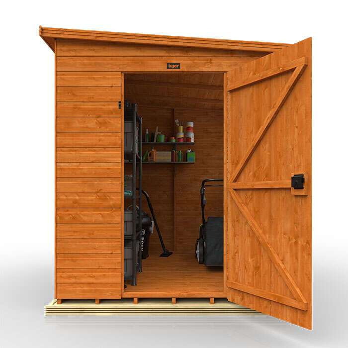 Tiger Shiplap Lean-To Pent Shed