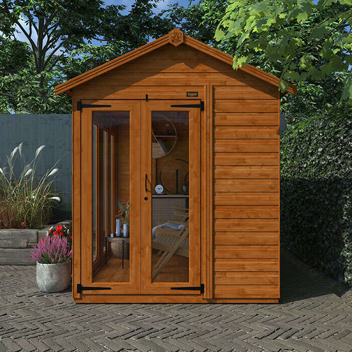 TigerFlex® Shiplap Apex Full Pane Summerhouse