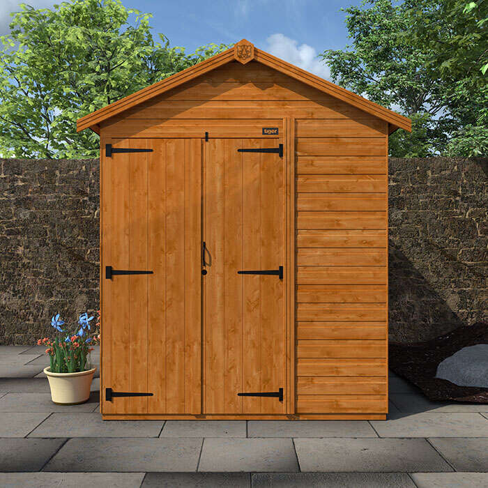 TigerFlex® Shiplap Apex Windowless Double Door Shed