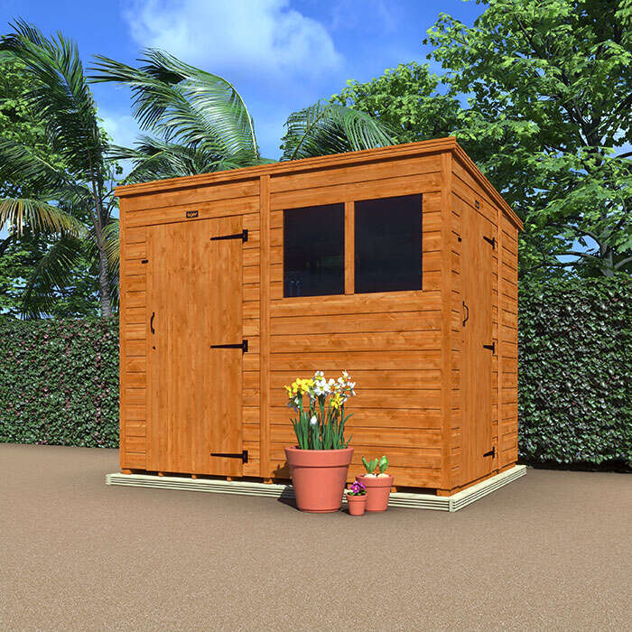 TigerFlex® Shiplap Pent 2-Door Shed