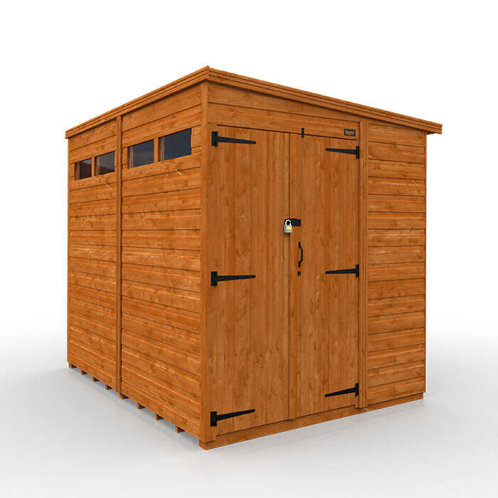 TigerFlex® Shiplap Pent Security Double Door Shed