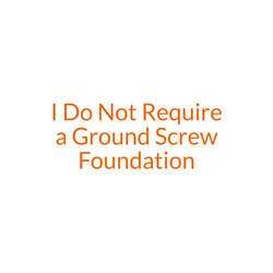 No Ground Screw Foundation