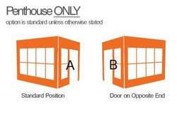 Penthouse Door Change - Door on opposite end (Option B instead of A)