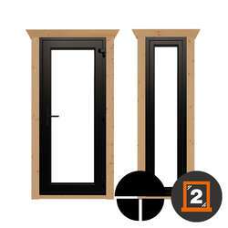 Upgrade Lana | uPVC Black | Single Door & Windows