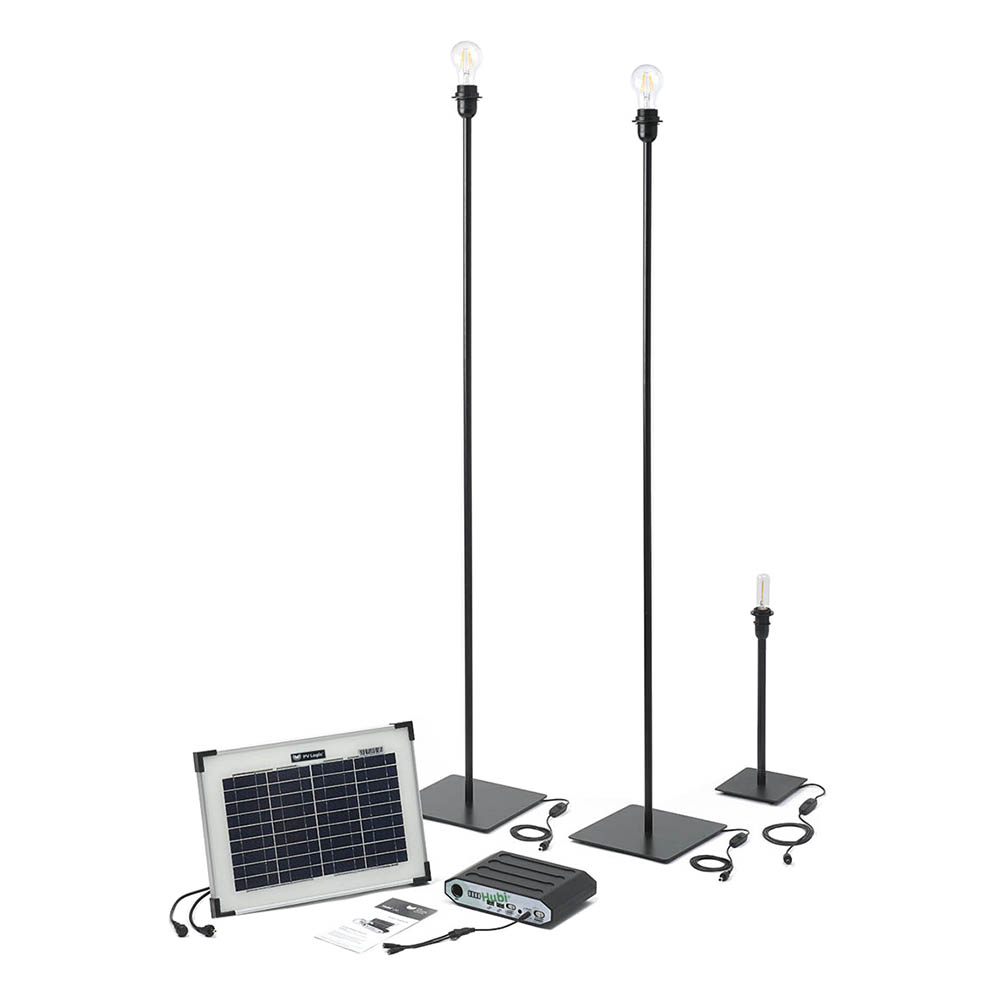 Hubi Retro 4 - Solar Lighting Kit