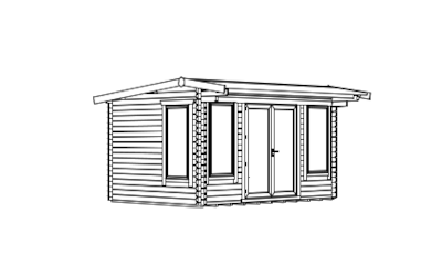 Log Cabin Roof - Apex