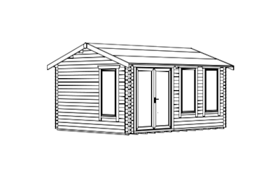 Log Cabin Roof - Apex