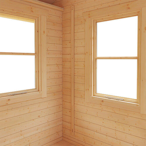 Joiner-made doors and windows are supplied fully glazed or boarded