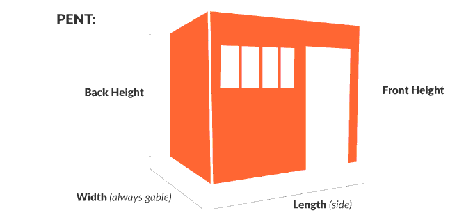 Pent Shed Dimensions