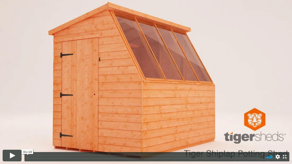 Tiger Shiplap Potting Shed Product Video