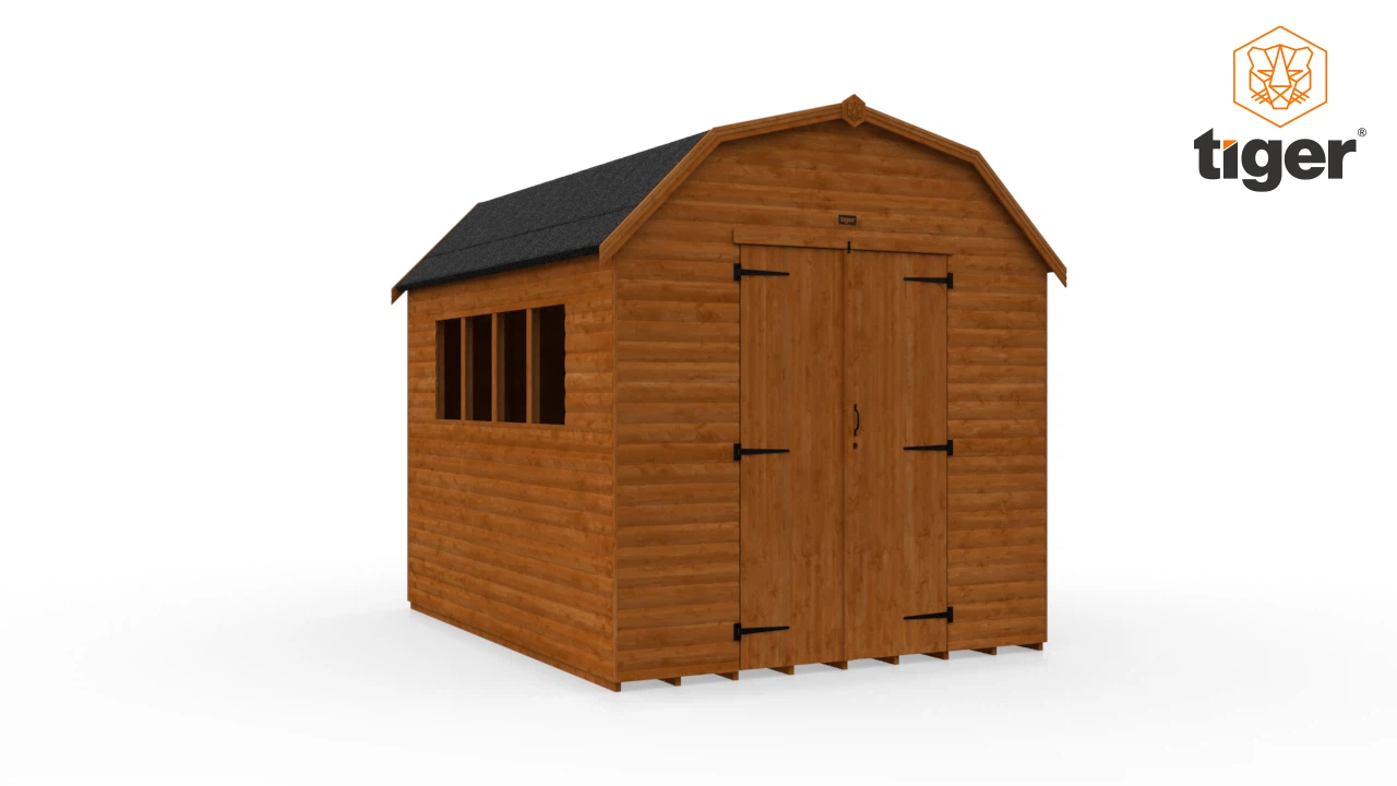 Tiger Loglap Mini-Barn | 360 View | 10x8w