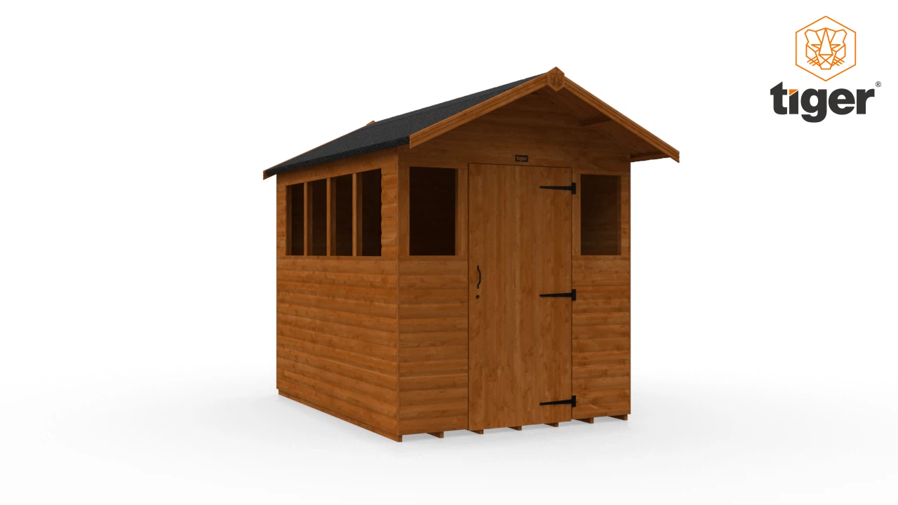 Tiger Loglap Summershed | 360 View | 8x6w