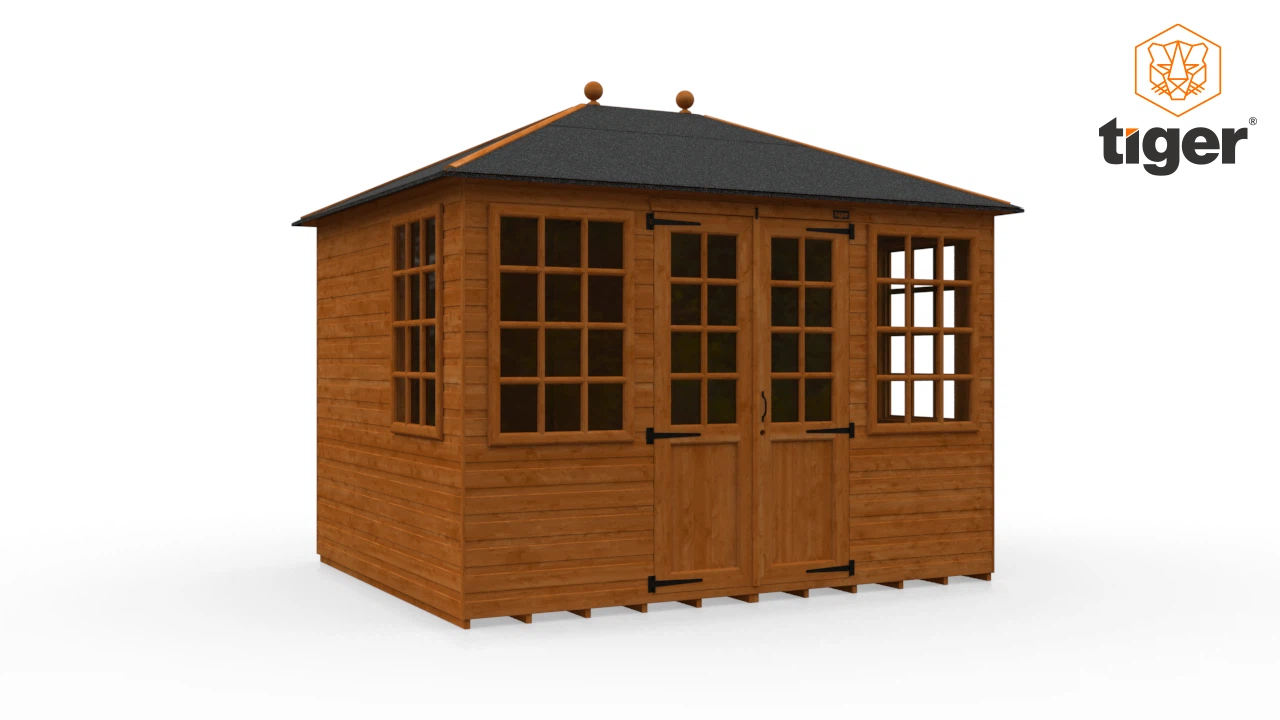 Tiger Mayflower Summerhouse | 360 View | 10x8w