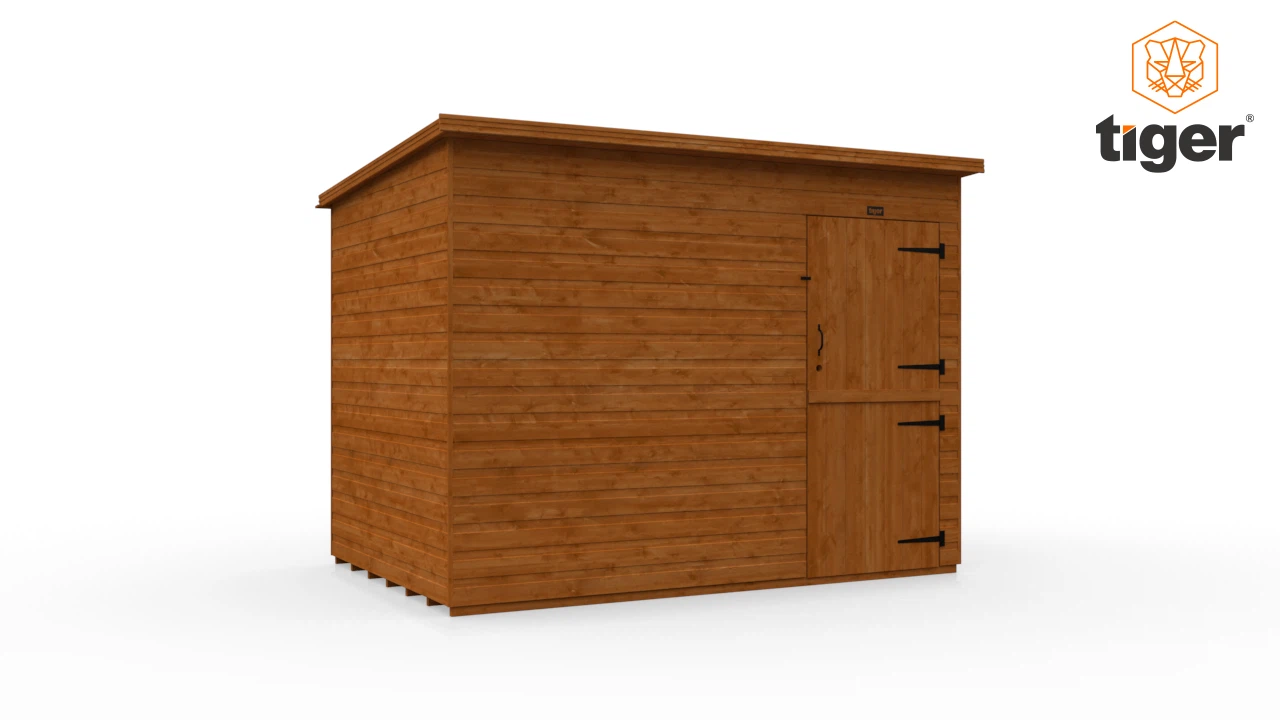 Tiger Shiplap Windowless Pent | Stable Door | 360 View | 9x6w