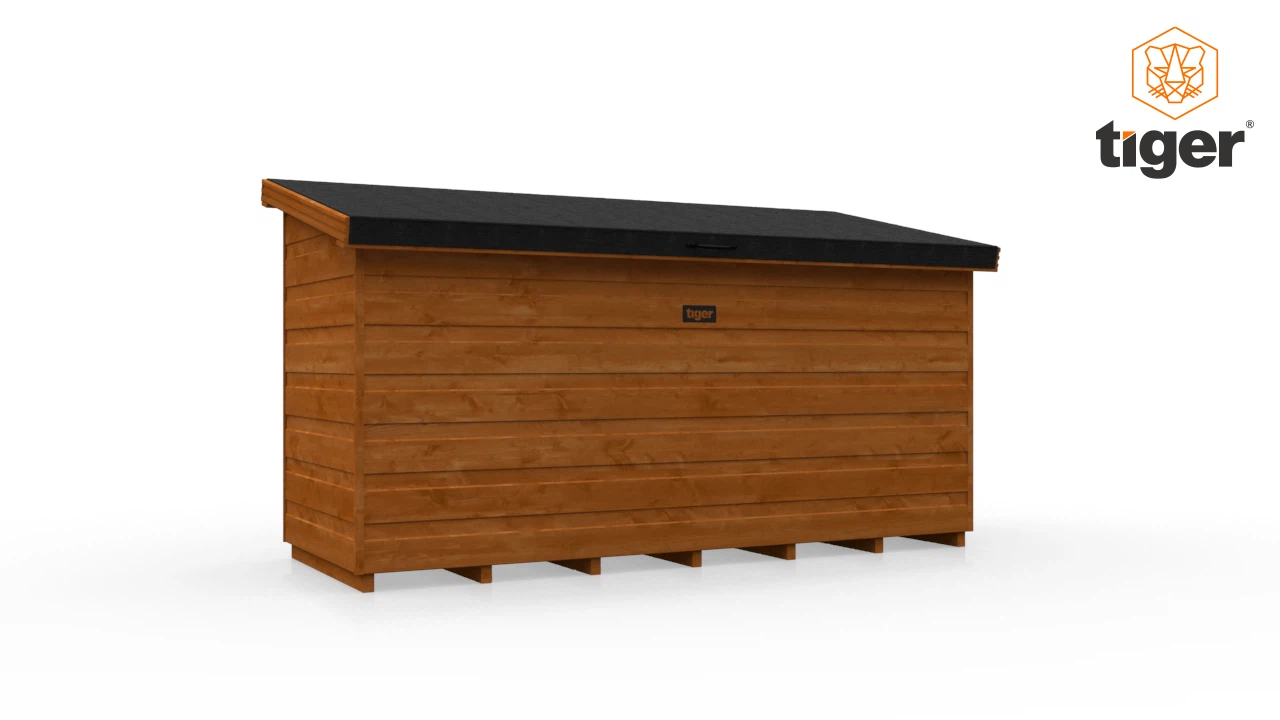 Tiger Wooden Tool Chest | 360 View | 6'x2.3'w